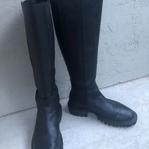 ALL SAINTS MAEVE CHELSEA KNEE HIGH BOOT, SIZE 9